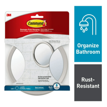 Command bath mirror for $9