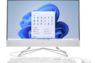 HP 23.8″ all-in-one Intel Core i3 desktop computer with keyboard & mouse for $400