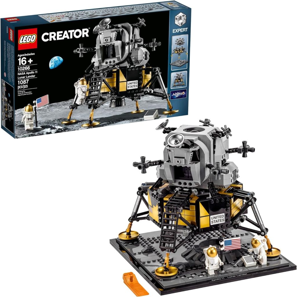 LEGO Creator Expert NASA Apollo 11 Lunar Lander 10266 Building Toy Set for Ages 16