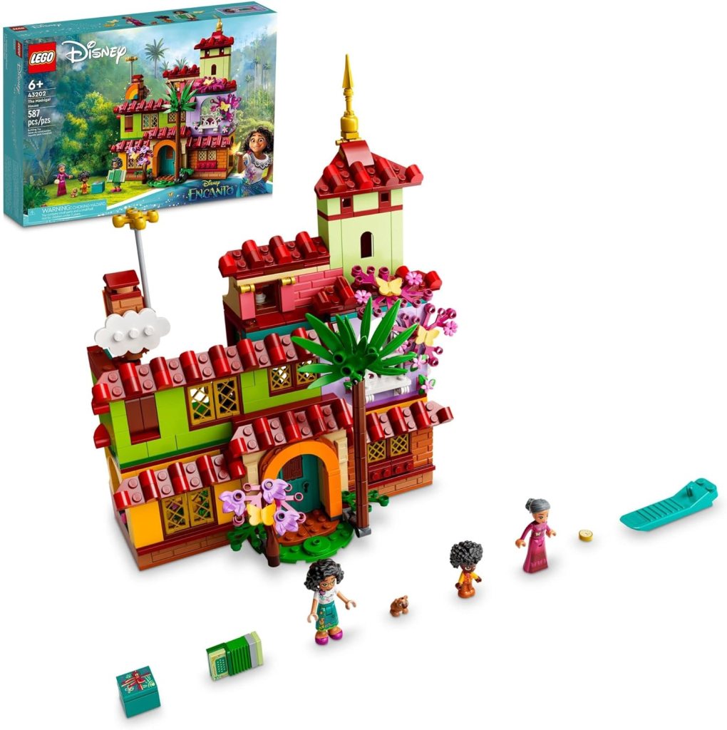 LEGO Disney The Madrigal House 43202 Building Toy, Dollhouse with Mini-Doll Figures, Disney’s Encanto Gifts for 6 Plus Year Old Kids, Girls & Boys