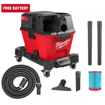 Milwaukee M18 Fuel 6-gal cordless shop vac with FREE battery for $219