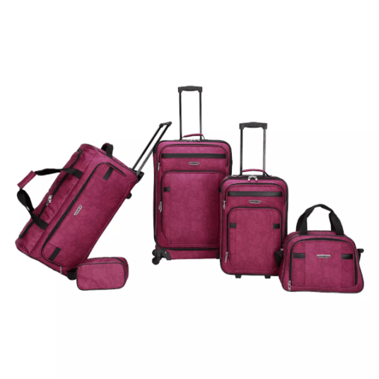 Prodigy Finely 5-piece softside luggage set for $51
