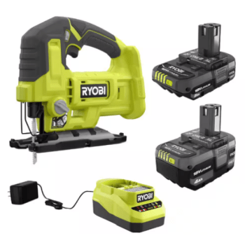 Ryobi One+ 18V cordless jig saw bundle with batteries for $99