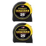 Stanley Fatmax 25-foot tape measure 2-pack for $25