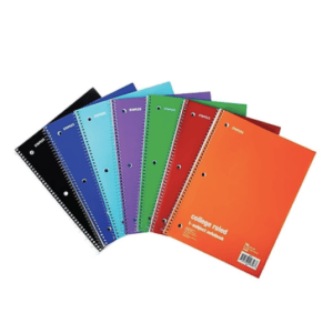 Staples 1-subject spiral notebooks for $0.35