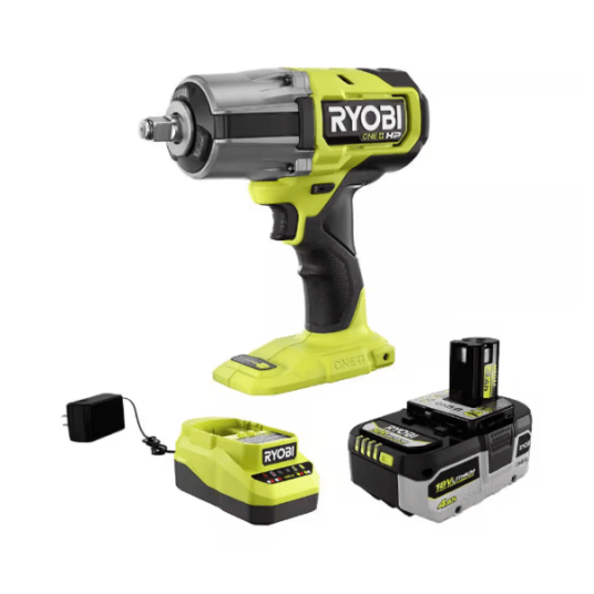 Ryobi ONE+ 18V brushless cordless impact wrench with 4.0 battery & charger for $159