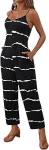 SHENHE Women's Sleeveless V Neck Spaghetti Strap Harem Leg Cami Jumpsuit