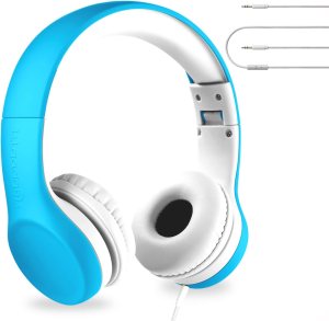 Connect+ Wired Kids Headphones for School with Microphone