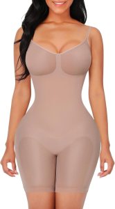 FeelinGirl Shapewear Bodysuit Tummy Control Seamless Sculpting Butt Lifter Body Shaper for Women