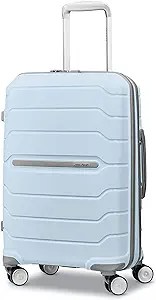 Samsonite Freeform Hardside Expandable with Double Spinner Wheels, Carry-On 21-Inch, Powder Blue