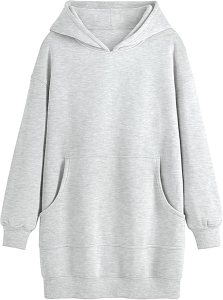 Trendy Queen Womens Fall Hoodies Sweatshirts Mini Dresses Long Sleeve Fleece Sweaters Pullover Clothes with Pockets 2024