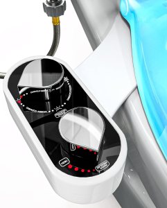 Clear Rear Bidet Attachment for Toilet - Self-Cleaning Dual Nozzle Bidet Toilet Seat with Adjustable Water Pressure - Easy Installation - Hygienic Toilet Accessories - FSA bidet HSA bidet