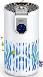 Air Purifiers for Home Large Room Up to 1500ft² with Aromatherapy, MOOKA HEPA Air Purifier for Bedroom Pets Kitchen, Air Filter Cleaner for Smoke Pollen