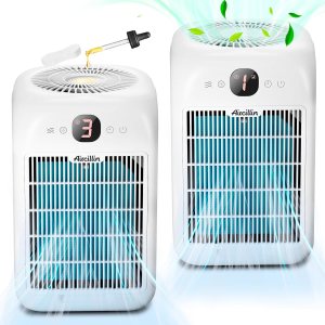  Aircillin 2-Pack Air Purifiers for Home Large Room Up to 908 Sq Ft Each One, HEPA Air Purifiers for Bedroom with Aromatherapy, HEPA Filter for Smoke