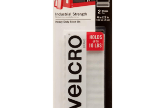 Velcro Brand 4″ x 2″ heavy-duty fasteners 2-pack for $3