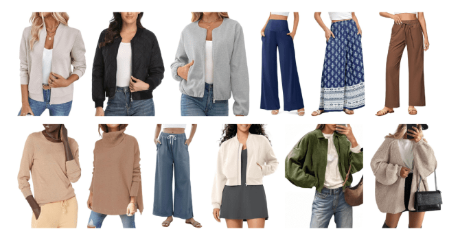 Fall’s Best Fashion Finds: Cozy Sweaters, Chic Pants, and Bomber Jackets All Under $50
