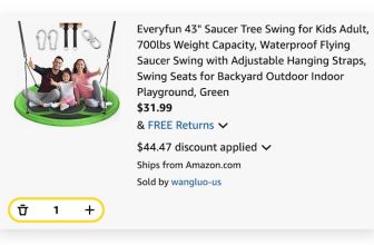 Everyfun 43″ Saucer Tree Swing for Kids: 58% Off Amazon Deal Review