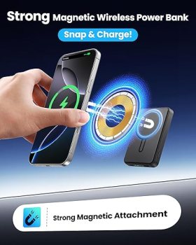 MagSafe Portable Charger 5000mAh vs Apple – 50% Off at $11.99