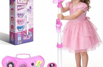 Kids Karaoke Machine with 2 Mics and Adjustable Stand – 50% Off ($18.49)