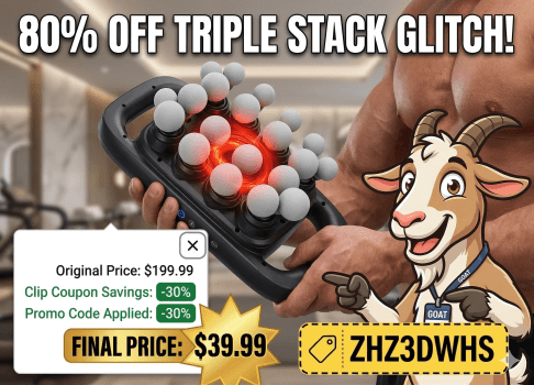 $200 Professional Massage Gun Drops to $39.99! (80% OFF)