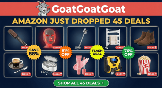45 Unreal Amazon Deals Just Dropped — Up to 88% Off