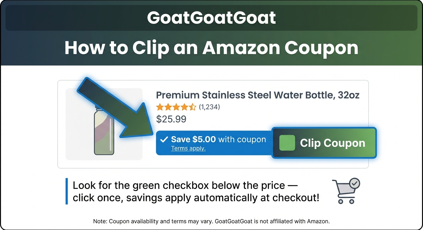 What does 'Clip Coupon' mean on Amazon?