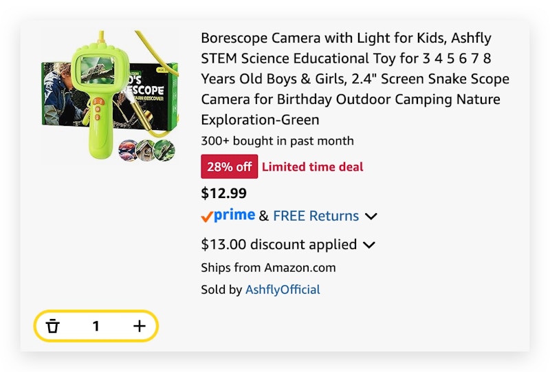 Kids Borescope Camera with Light