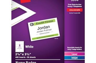 Avery Customizable Name Badge Inserts