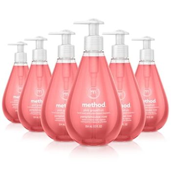 Method Gel Hand Soap, Pink Grapefruit, 12 Fl Oz (Pack of 6)