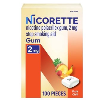 Nicorette 2 mg Nicotine Gum to Quit Smoking