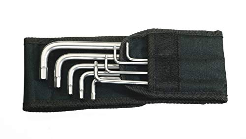WERA Stainless Steel Imperial Hex Key Set w/Belt Pouch – 9 Pieces
