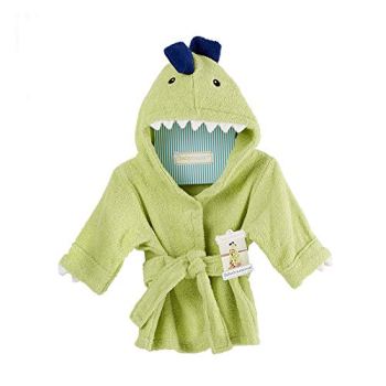 Baby Aspen Splash-a-Saurus Dinosaur Hooded Towel Robe, 0-9 Months