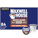 Maxwell House House Blend Medium Roast K-Cup Coffee Pods, 84 ct Box