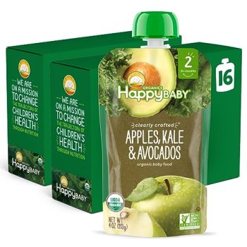 Happy Baby Organics Stage 2 Baby Food Pouches