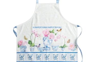 Maison d’ Hermine Apron for women with Pocket 100% Cotton 27.50″x31.50″ 1 Piece
