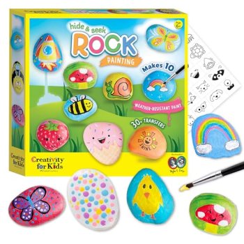 Creativity for Kids Rock Painting Kit – Hide and Seek Rock Kit