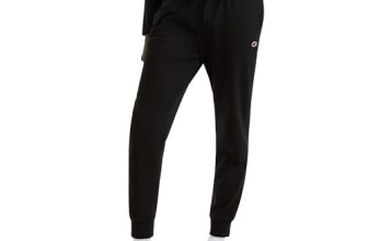 Champion mens Everyday Cotton Jogger athletic track pants, Black, Small US