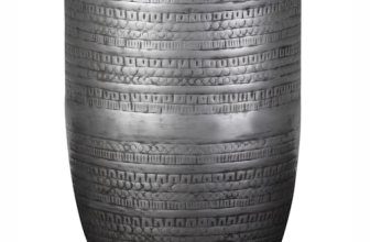 SIMPLIHOME Johnsen Metal Table – 15″ Wide x 20″ High Solid Iron Drum Accent Tabl