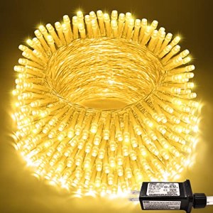 JMEXSUSS 200 LED String Lights Indoor Outdoor Clear Wire