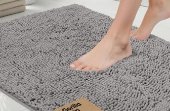 GORILLA GRIP Bath Rug Mat, Thick Soft Absorbent Chenille