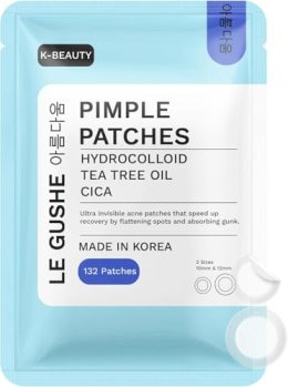 LE GUSHE Korean Pimple Patches for Face (132 Dots)