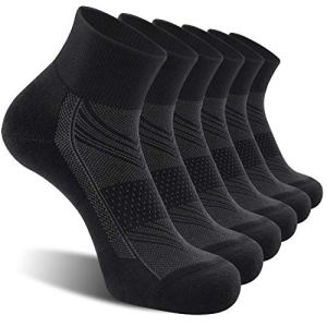 CS CELERSPORT 6 Pack Men’s Ankle Socks with Cushion
