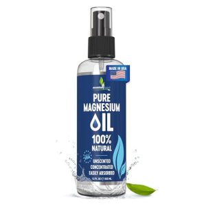 Pure Magnesium Oil Spray 12oz – Topical Magnesium Spray for Sleep & Feet