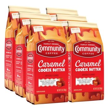 Community Coffee Caramel Cookie Butter Flavored 72 Ounces