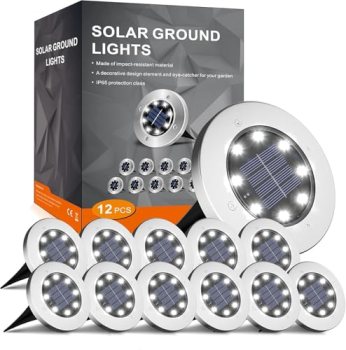 INCX 4.6 inch Solar Lights Outdoor Waterproof