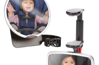 Diono Baby Car Mirror 2 Pack, Includes Safety Car Seat Mirror for Rear Facing In