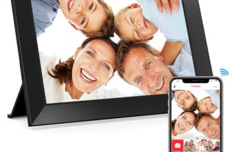 BIGASUO Digital Picture Frame, 10.1″ Frameo Digital Frame WiFi with 32GB Memory