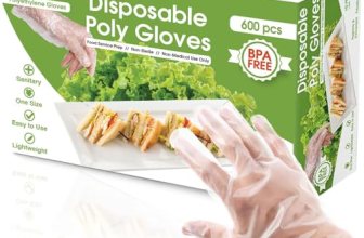 Keppi 600 Pack Disposable Food Prep Gloves – Clear Polyethylene