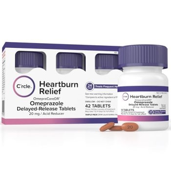 Omeprazole 20mg Tablets 42 Ct – Heartburn Medicine