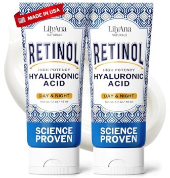 LilyAna Naturals Retinol Cream – Anti-Aging Moisturizer for Face & Neck